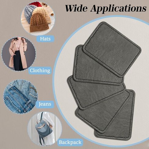 Blank Leather Patch Big Rectangular (Dark Brown), Custom in Saudi Arabia