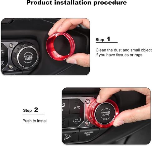 Center Console Air Conditioner Switch Knob Trim Cover Headlight Knob Trim Cover Aluminum Alloy Interior Accessories Compatible with Jeep Wrangler JL JLU & Gladiator JT 2018-2024,Blue in Saudi Arabia