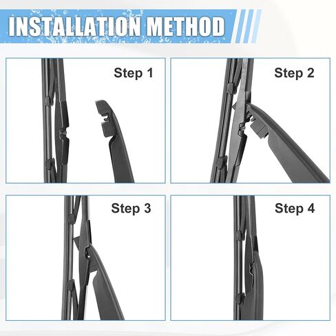 ACROPIX Rear Windshield Wiper Blade Arm Replacement Set OEM Quality Fit for Volvo V50 2004-2012 - Pack of 2 in Saudi Arabia