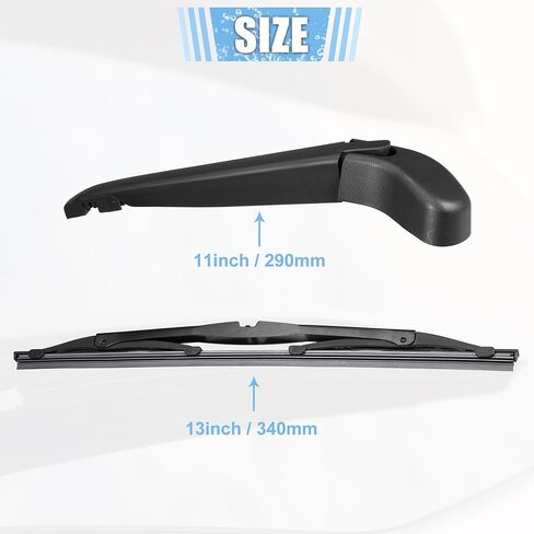 ACROPIX Rear Windshield Wiper Blade Arm Replacement Set OEM Quality Fit for Volvo V50 2004-2012 - Pack of 2 in Saudi Arabia
