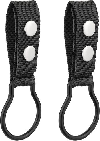 Flashlight Ring for Duty Belt, Nylon Dual Snap Clip Flashlight Ring Holder UIInosoo for Duty Belt Keep D/C Cell Flashlight in Saudi Arabia