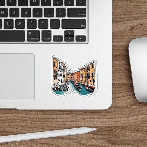 Venice Italy Sticker Travel Outdoors Decal Vinyl Small Waterproof for Water Bottle Mug Passport Book Scrapbook Notebook Laptop Tumbler Skateboard Computer Phone Size 4" Funny Gift in Saudi Arabia