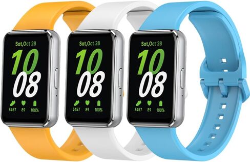 متوافق مع أحزمة ساعة Samsung Galaxy Fit 3، أشرطة بديلة من السيليكون الناعم وأساور معصم رياضية قابلة للتعديل لـ SAMSUNG Galaxy FIT 3 SM-R390 Smartwatch Bands للنساء والرجال in Kuwait