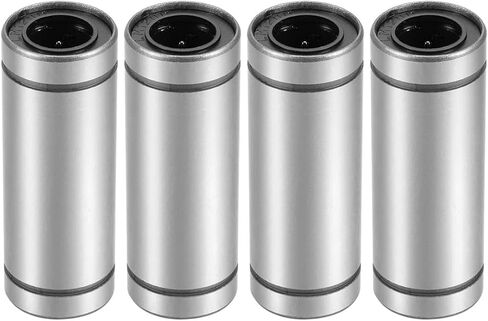 Linear Ball Bearings, LM12LUU 12mm Bore Longer Linear Motion Bushing Double Side Rubber Sealed Rod Liner Shaft Parts for CNC Machine 3D Printer 4 Pack in Saudi Arabia