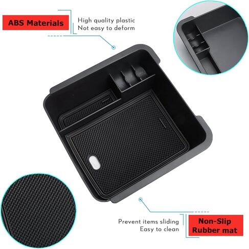 صينية تنظيم وحدة التحكم المركزية من MARCHFA متوافقة مع 2022 2023 2024 ملحقات Mitsubishi Outlander صندوق مسند الذراع ومقسم صينية التخزين الثانوية in Kuwait