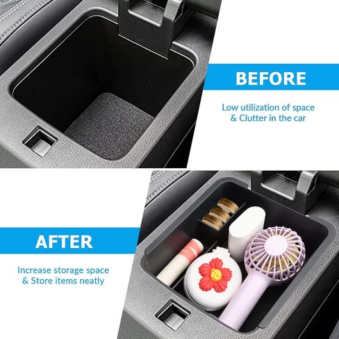 صينية تنظيم وحدة التحكم المركزية من MARCHFA متوافقة مع 2022 2023 2024 ملحقات Mitsubishi Outlander صندوق مسند الذراع ومقسم صينية التخزين الثانوية in Kuwait