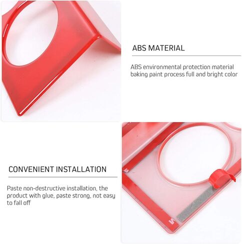 RT-TCZ ل رانجلر JK لوحة القيادة غطاء لوحة الكسوة ديكور ل جيب رانجلر JK JKU 2007-2010 الأحمر الداخلية اكسسوارات 4 قطعة in Kuwait