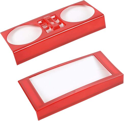 RT-TCZ ل رانجلر JK لوحة القيادة غطاء لوحة الكسوة ديكور ل جيب رانجلر JK JKU 2007-2010 الأحمر الداخلية اكسسوارات 4 قطعة in Kuwait