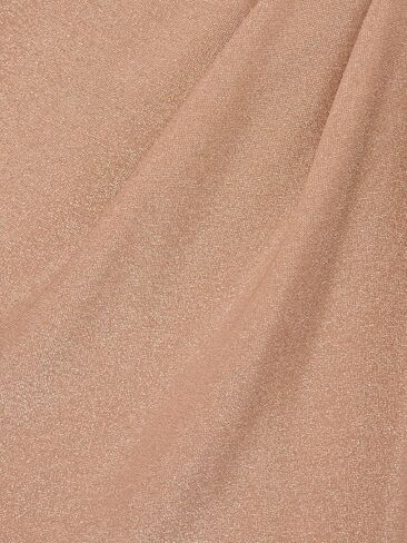 Adrianna Papell Women's Metallic Knit Draped Gown in Kuwait