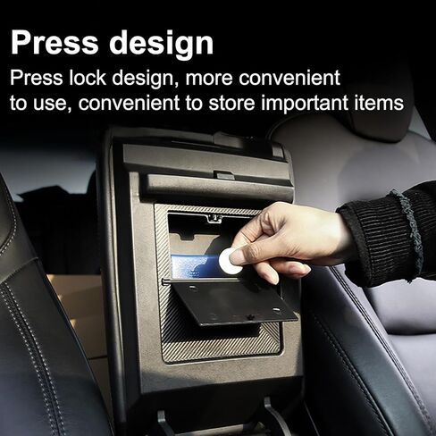 4 قطع صينية تنظيم وحدة التحكم المركزية متوافقة مع ملحقات Tesla Model 3 Model Y 2023 2022 2021، مسند الذراع، صندوق تخزين درج مخفي، حامل أكواب، ملحقات داخلية in Kuwait