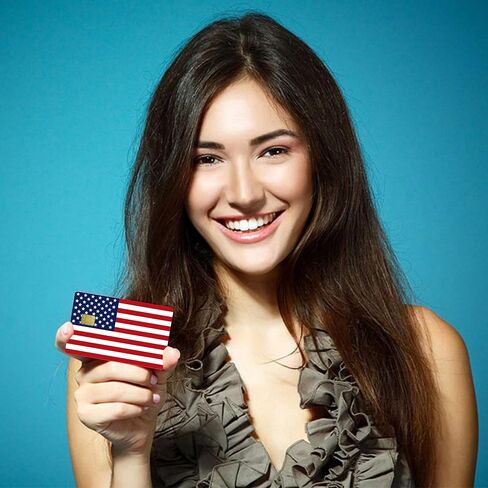 American Flag Pattern Credit Card Stickers Skin No Bubble Slim Waterproof Anti-Wrinkling Removable Vinyl Debit Skin Cover Credit Card Decals in Saudi Arabia