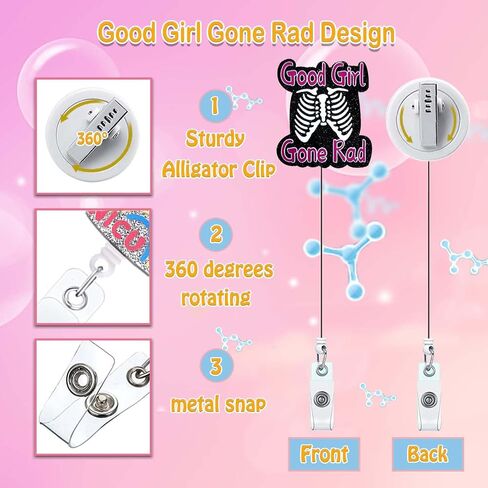 Cute Badge Reel Holder Nurse Medical Nursing Funny Y'all Need Jesus Badge Reels Retractable for Nurses RN CNA LPN LVN Acrylic Cute Glitter Badge Clip ID Card Accessories Assistant Gift KL861 in Saudi Arabia