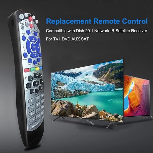 New IR Remote Control for Dish Network 20.1 IR Satellite Receiver TV DVD VCR in Kuwait
