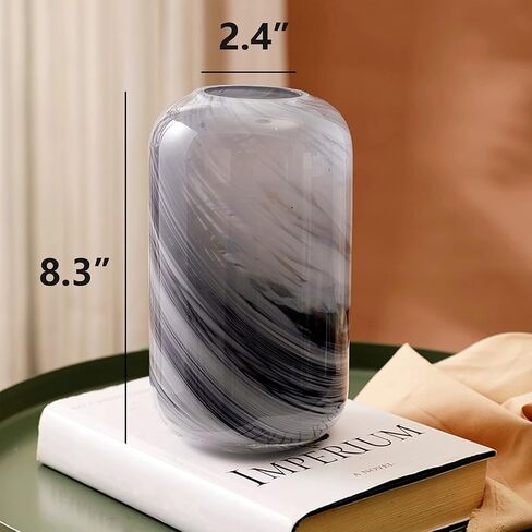 Glass Flower Vase, Hand Blown Glass Vase, Decorative Glass Vase for Home Decor,Modern Floral Vase for Living Room, Centerpieces, Tabletop, Wedding in Saudi Arabia
