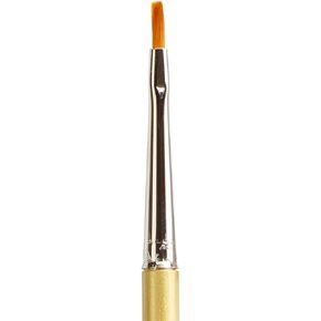 KINGART Premium Original Gold 9300A-4 Flat Shader Series Artist Brush, Golden Taklon Synthetic Hair, Short Acrylic Handle, for Acrylic, Watercolor, Oil and Gouache Painting, Size 4