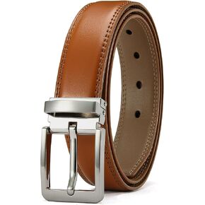 CHAOREN Men's Belts - Detachable Leather Belt 1.25" Mens Dress Belt - Perfect For Dress Shoes