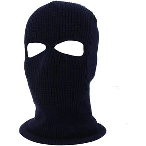 3-Hole Winter Knitted Ski Mask, Outdoor Warm Balaclava Full Face Cover Thermal Cycling Mask MK3C
