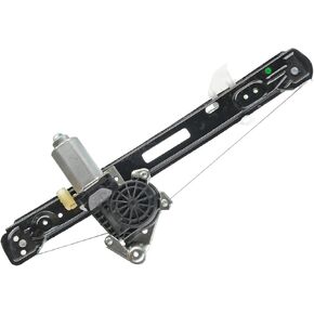 YHTAUTO Rear Power Window Regulator Driver Side with 2-Pin Motor Assembly for Ford Focus 2000-2007 Sedan/Wagon