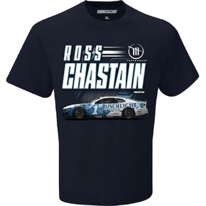 Ross Chastain 2024 BL Sponsor #1 Car T-Shirt Navy Blue