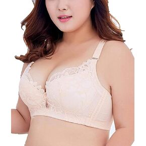 Womens Push up Bras Underwire Lift up Plus Size Lace Cover Everyday Bra