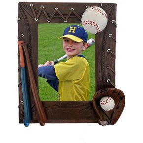 AKRILANE 4x6 Baseball Picture Frame 3D Resin Picture Frame Handmade Coach Gift For Dad, Mom, Mama, Aunt, Sisters, Men, Women, Athletes, Coaches, Team – 4 x 6 Baseball Photo Frame