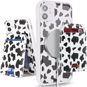 iPhone 12 Mini case with Credit Card Holder mag Safe, iPhone 12 Mini Phone Leather Case Wallet for Women Compatible mag Safe Wallet Detachable 2-in-1 for Men-Beige