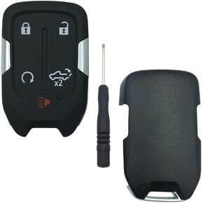 Remote Car Key Fob Cover Case fit for 2019 2020 2021 2022 Chevy Silverado GMC Sierra 1500 2500HD 3500HD Keyless Entry Key Fob Shell (Style B)