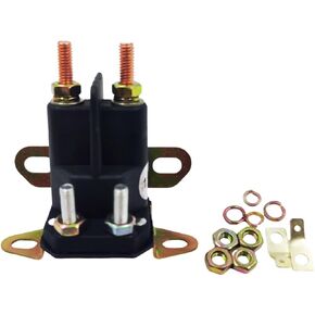 12V 4-Pole Starter Relay Solenoid for John Deere L100 L110 L118 L120 L130 GX85 L107 LT133 LT166 102 105 115 125 135 145 155C 190C D100 D110 AM130365 GY00185 Stens 435-435