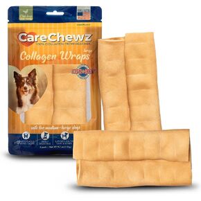 Pet Factory CareChewz Collagen 6-7" Small Wraps Dog Chew Treats - Natural Flavor, 12 Count/1 Pack
