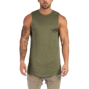 Men’s Workout Tank Top Gym Muscle Quick Dry Athletic Tops Summer Beach Casual Sleeveless T Shirts Basic Size M to 3XL