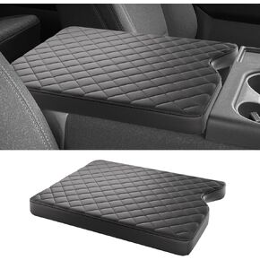 غطاء وحدة التحكم المركزية لسيارة Ford 2015-2024 F150،2017-2024 F250 F350 F450 مع مقعد قفز 40/20/40، غطاء مسند ذراع جلدي واقي وسادة وحدة التحكم المركزية (مقعد القفز فقط) in Kuwait