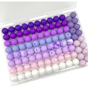 100pcs 15mm Silicone Beads,Bulk Rubber Beads for Keychain Making,Beads for Pen Bracelet Lanyard Making DIY kit (Green)