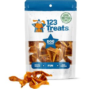 Bulk Pig Ears for Dogs - 5lb Bag, All-Natural Pork Chews for Small to Large Breeds, Dental Care Dog Treats