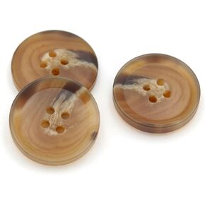 Resin Button 20PCS 4Holes Sewing Craft Round Shape for Clothes Blazer Blouse (20mm, White)