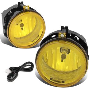 DNA MOTORING FL-ZTL-311-AM Fog Light Driver & Passenger Side [Compatible with 05-08 Pacifica / 05-09 Sebring / 05-09 Town & Country]