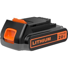 20 Volt MAX 2.0Ah Lithium Black and Decker 20V Battery,Compatible with All Power 20V Black and Decker Power+ Tools