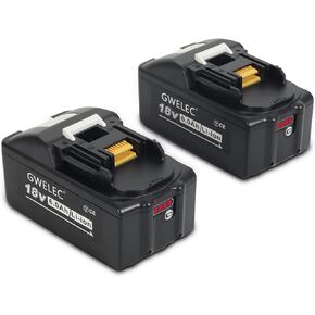 2 Packs 18V 6000mAh Replacement Battery for 18V Compatible with BL1850 BL1860B BL1830 BL1840 Cordless Power Tools 18V Battery Lithium-Ion 2 Packs 21700 sell 【Real Capacity 6000mah】
