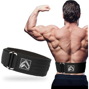 Tribe WOD Weight Lifting Belt - 3.9''x35.4" - Self-Locking Powerlifting Belt with Enhanced Stability - Gym Support for Squats, Deadlifts, and Powerlifting Workouts - Training Element - Multiple Colors
