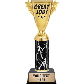 Great Job Cup Trophies, 11" Great Job Cup Trophy Award with Engraving Prime
