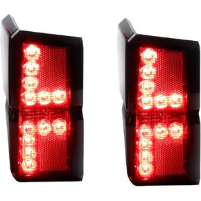 مصابيح خلفية للفرامل LED UTV المدخنة، المصابيح الخلفية تناسب Polaris Ranger XP 1000 Crew 2018-2023، تناسب الاستبدال 2413766 2413767-2 قطعة in Kuwait