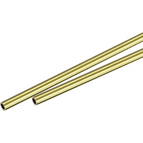 uxcell Brass Round Tube 8mm OD 0.5mm Wall Thickness 200mm Length Pipe Tubing 2 Pcs