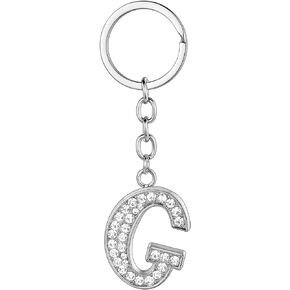 A-Z Initials Letter Keychain Best Friend Gift Keychains for Women Shiny Crystal Keyring Birthday Gifts