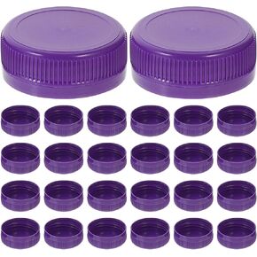 ABOOFAN 100pcs Plastic Bottle Caps Juice Bottle Covers Bottle Lids for DIY Craft Scrapbook