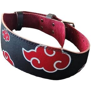 Red Cloud Anime Belt, Weight Lifting Belt, Heavy Duty Powerlifting Belt, Weightlifting Gym Belt for Deadlifts Squats Back Support