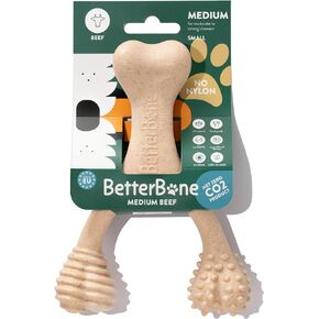 All-Natural, Nylon-Free Dog Chew Toys - Medium Density - Ideal for Moderate to Strong Chewers - Non-Toxic, Promotes Dental Health, Splinter-Resistant, Sustainably Made