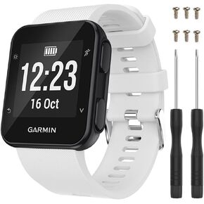Band for Garmin Forerunner 35, Soft Silicone Replacement Watch Band Strap for Garmin Forerunner 35/Forerunner 30 Smart Watch, Fit 5.11 inches-9.05 inches (130mm-230mm) Wrist