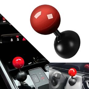 Car One-Touch Start Button with Push-to-Start Rocker Lever, Engine Start/Stop Joystick, and Full Metal Ball-bar Starter Cover for Decorative Accessories (Metal Heart - White)