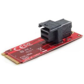 Ableconn M2-U2-131 M.2 Module with SFF-8643 Mini-SAS HD 36Pin Connector for U.2 (SFF-8639) PCIe-NVMe SSD - Support Intel 750 2.5-inch U.2 SFF SSD