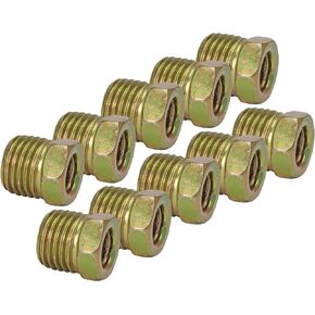 4LIFETIMELINES Fuel Line Steel Tube Nut 5/16 in Tube (M14x1.5 Surface Seal), Inverted Flare, Bag of 10