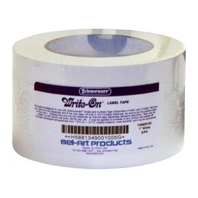 SP Bel-Art Write-On White Label Tape; 15yd Length, ³/₄ in. Width, 1 in. Core (Pack of 4) (F13480-0075)